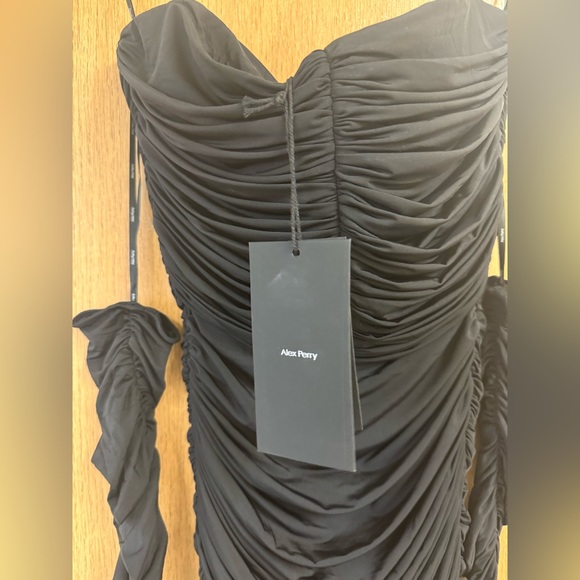 Parton Ruched Strapless Dress With Gloves - Picture 7 of 10